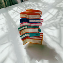 Load image into Gallery viewer, Velvet Claws Stack of Books Hair Clip | Claw Clip in Velvet Travel Bag