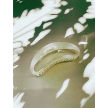 Load image into Gallery viewer, Velvet Claws The Bean Hair Claw in Crystal | Claw Clip in Velvet Travel Bag