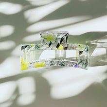 Load image into Gallery viewer, Velvet Claws The Crystal Hair Claw in Tropical Foil | Claw Clip in Velvet Travel Bag