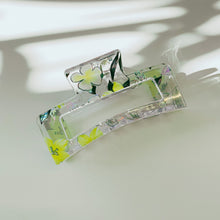 Load image into Gallery viewer, Velvet Claws The Crystal Hair Claw in Tropical Foil | Claw Clip in Velvet Travel Bag