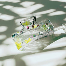 Load image into Gallery viewer, Velvet Claws The Crystal Hair Claw in Tropical Foil | Claw Clip in Velvet Travel Bag