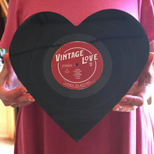 Load image into Gallery viewer, Vintage Vinyl Heart Art