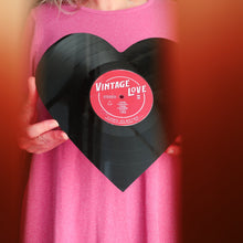 Load image into Gallery viewer, Vintage Vinyl Heart Art