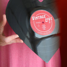 Load image into Gallery viewer, Vintage Vinyl Heart Art