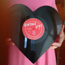 Load image into Gallery viewer, Vintage Vinyl Heart Art