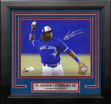Load image into Gallery viewer, Vladimir Guerrero, Jr. Fielding Toronto Blue Jays Autographed Framed MLB Baseball Photo