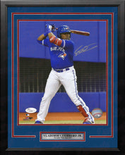 Load image into Gallery viewer, Vladimir Guerrero, Jr. At-Bat Toronto Blue Jays Autographed Framed Baseball Photo