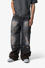 Load image into Gallery viewer, Void Baggy Ring Denim - Washed Black