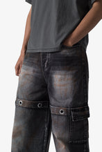Load image into Gallery viewer, Void Baggy Ring Denim - Washed Black