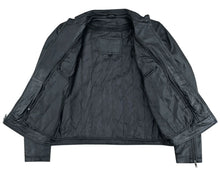 Load image into Gallery viewer, Wanton Men's Fashion Lambskin Leather Jacket –Black