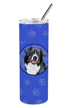 Load image into Gallery viewer, Australian Shepherd Black Tricolor #1  Stainless Steel 20 oz Skinny Tumbler