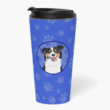 Load image into Gallery viewer, Australian Shepherd Black Tricolor #2  Stainless Steel 16 oz  Tumbler