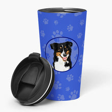 Load image into Gallery viewer, Australian Shepherd Black Tricolor #3  Stainless Steel 16 oz  Tumbler