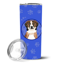 Load image into Gallery viewer, Australian Shepherd Red Tricolor #1  Stainless Steel 20 oz Skinny Tumbler