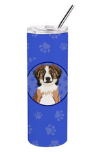 Load image into Gallery viewer, Australian Shepherd Red Tricolor #1  Stainless Steel 20 oz Skinny Tumbler