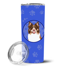 Load image into Gallery viewer, Australian Shepherd Red Tricolor #2  Stainless Steel 20 oz Skinny Tumbler