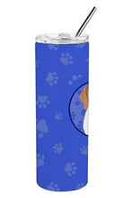 Load image into Gallery viewer, Beagle Red and White Red Ticked #1  Stainless Steel 20 oz Skinny Tumbler
