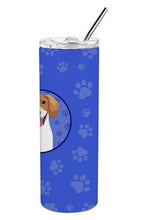 Load image into Gallery viewer, Beagle Red and White Red Ticked #2  Stainless Steel 20 oz Skinny Tumbler