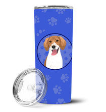 Load image into Gallery viewer, Beagle Red and White Red Ticked #2  Stainless Steel 20 oz Skinny Tumbler