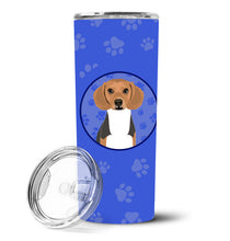 Load image into Gallery viewer, Beagle Tricolor #1  Stainless Steel 20 oz Skinny Tumbler