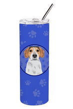 Load image into Gallery viewer, Beagle Tricolor #2  Stainless Steel 20 oz Skinny Tumbler