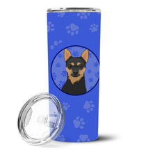 Load image into Gallery viewer, Chihuahua Black and Tan #1  Stainless Steel 20 oz Skinny Tumbler