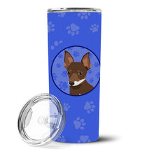 Load image into Gallery viewer, Chihuahua Chocolate and White #2  Stainless Steel 20 oz Skinny Tumbler