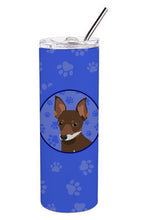 Load image into Gallery viewer, Chihuahua Chocolate and White #2  Stainless Steel 20 oz Skinny Tumbler