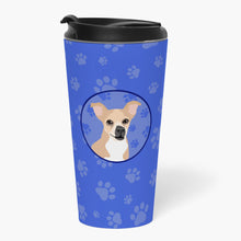 Load image into Gallery viewer, Chihuahua Gold and White  Stainless Steel 16 oz  Tumbler