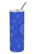 Load image into Gallery viewer, Doberman Pinscher Black and Rust Cropped Ears  Stainless Steel 20 oz Skinny Tumbler