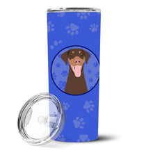 Load image into Gallery viewer, Doberman Pinscher Red and Rust Natural Ears #1  Stainless Steel 20 oz Skinny Tumbler