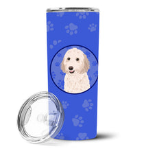 Load image into Gallery viewer, Doodle Cream #1  Stainless Steel 20 oz Skinny Tumbler
