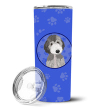 Load image into Gallery viewer, Doodle Silver #1  Stainless Steel 20 oz Skinny Tumbler