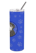 Load image into Gallery viewer, Doodle Silver #2  Stainless Steel 20 oz Skinny Tumbler