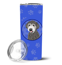Load image into Gallery viewer, Doodle Silver #2  Stainless Steel 20 oz Skinny Tumbler