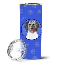 Load image into Gallery viewer, Doodle Silver #3  Stainless Steel 20 oz Skinny Tumbler