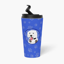 Load image into Gallery viewer, Doodle Silver and White #2  Stainless Steel 16 oz  Tumbler