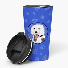 Load image into Gallery viewer, Doodle Silver and White #2  Stainless Steel 16 oz  Tumbler