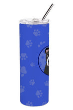 Load image into Gallery viewer, English Bulldog Black and White  Stainless Steel 20 oz Skinny Tumbler