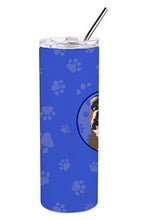 Load image into Gallery viewer, English Bulldog Chocolate Tan  Stainless Steel 20 oz Skinny Tumbler