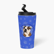 Load image into Gallery viewer, English Bulldog Chocolate Tan  Stainless Steel 16 oz  Tumbler
