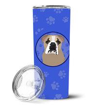 Load image into Gallery viewer, English Bulldog Lilac Tricolor  Stainless Steel 20 oz Skinny Tumbler