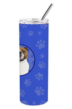 Load image into Gallery viewer, English Bulldog Tricolor #1  Stainless Steel 20 oz Skinny Tumbler