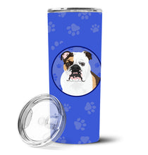 Load image into Gallery viewer, English Bulldog Tricolor #3  Stainless Steel 20 oz Skinny Tumbler
