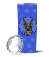 Load image into Gallery viewer, French Bulldog Chocolate  Stainless Steel 20 oz Skinny Tumbler