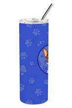 Load image into Gallery viewer, French Bulldog White #2  Stainless Steel 20 oz Skinny Tumbler