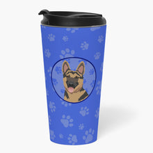 Load image into Gallery viewer, German Shepherd Red and Black  Stainless Steel 16 oz  Tumbler