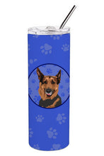 Load image into Gallery viewer, German Shepherd Red Sable  Stainless Steel 20 oz Skinny Tumbler