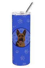 Load image into Gallery viewer, German Shepherd Black and Tan #2  Stainless Steel 20 oz Skinny Tumbler