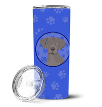 Load image into Gallery viewer, Labrador Retriever Gray Puppy  Stainless Steel 20 oz Skinny Tumbler